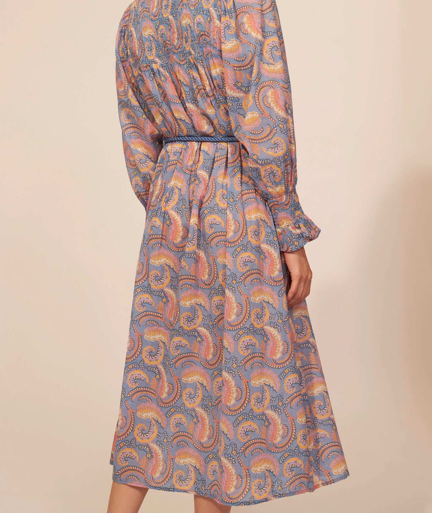 vestido largo estampado Pietra