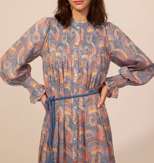 Robe longue imprimée Pietra