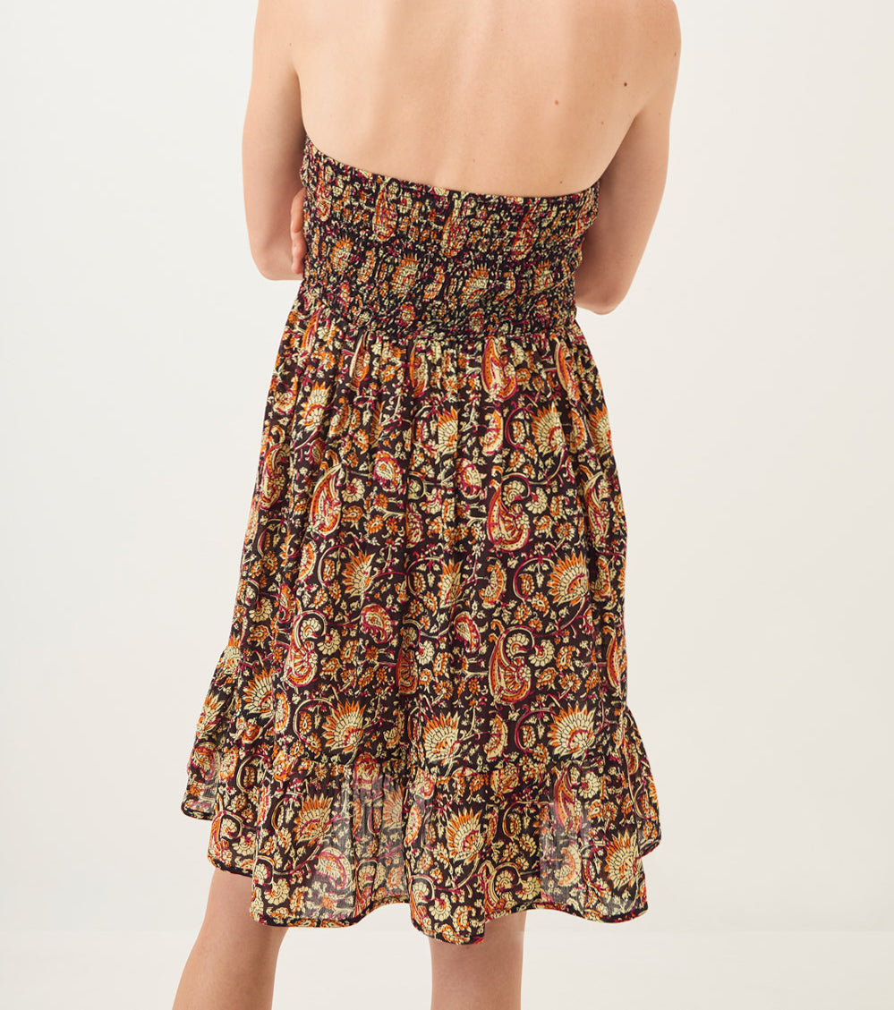 Robe bustier imprimée Chérie