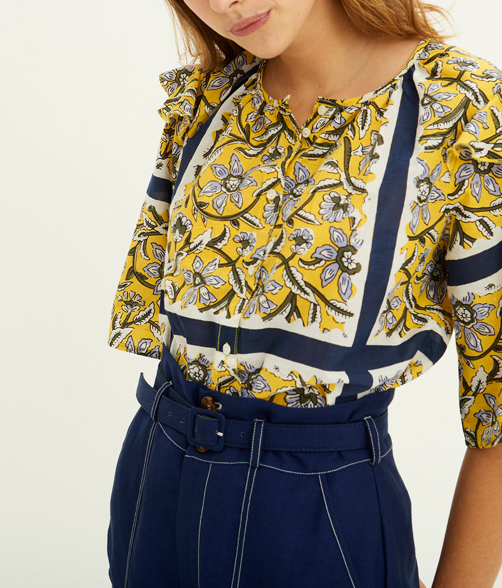 Blouse fluide imprimée Marius