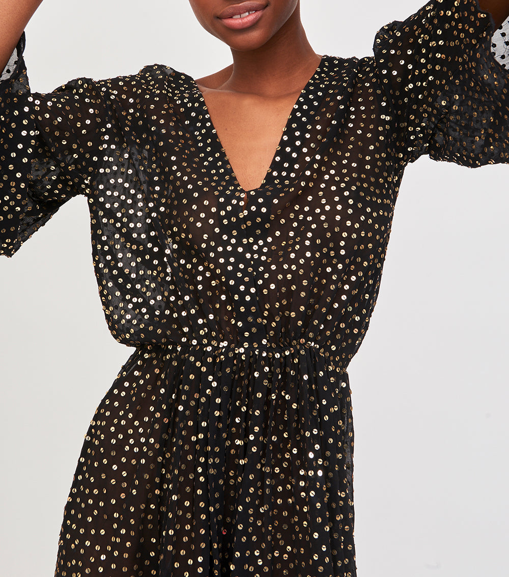 Robe longue à sequins Dona