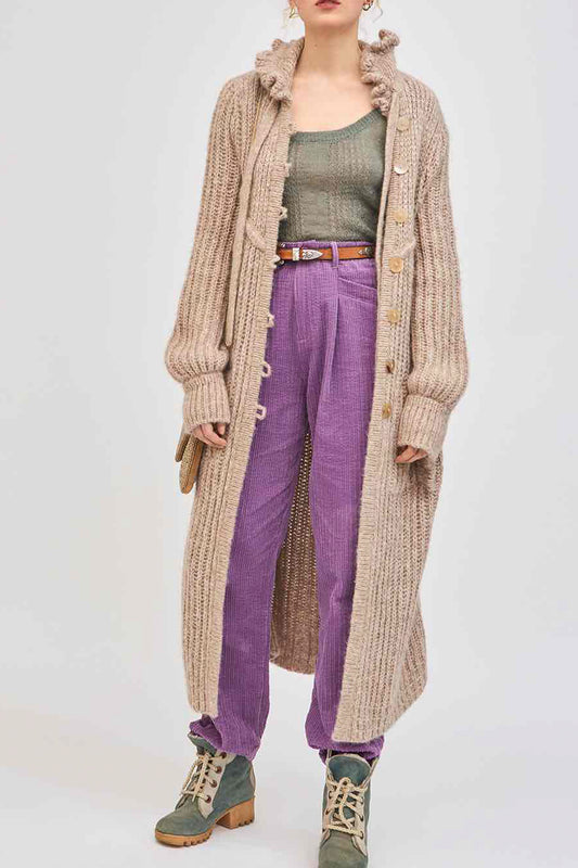 Gilet long en maille Marta