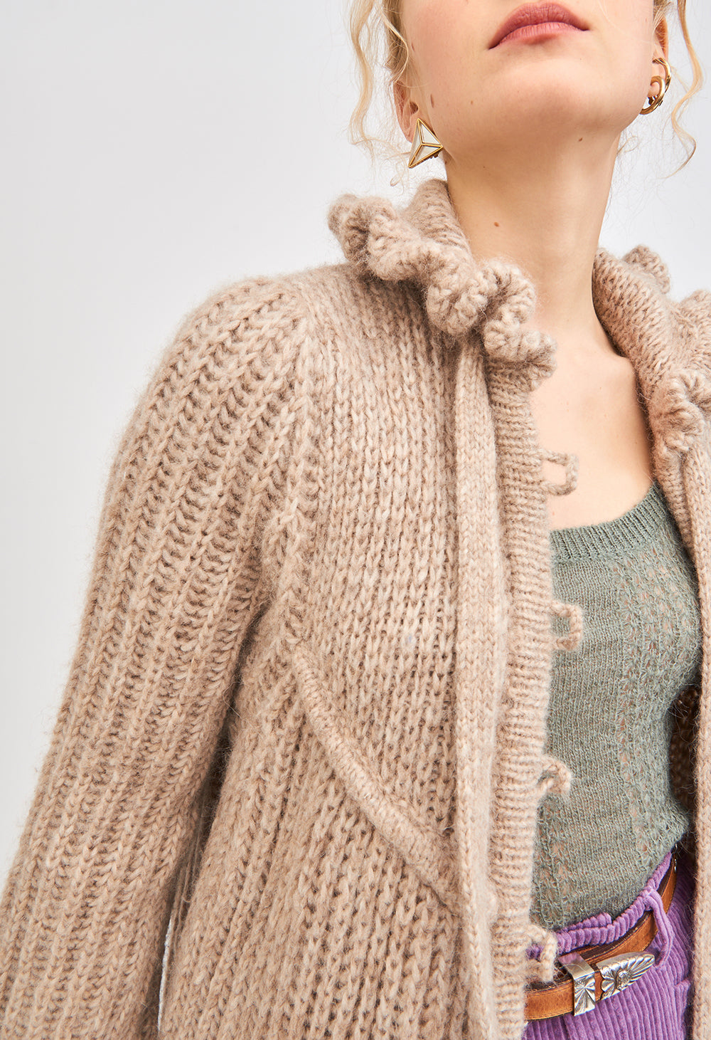Gilet long en maille Marta