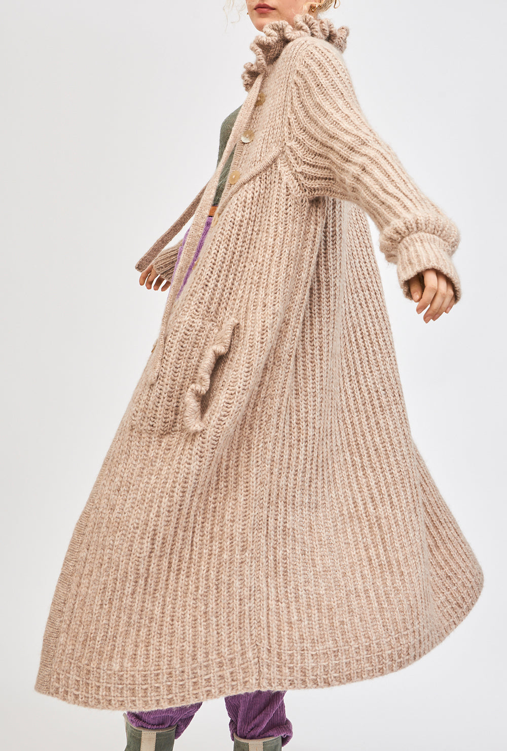 Gilet long en maille Marta