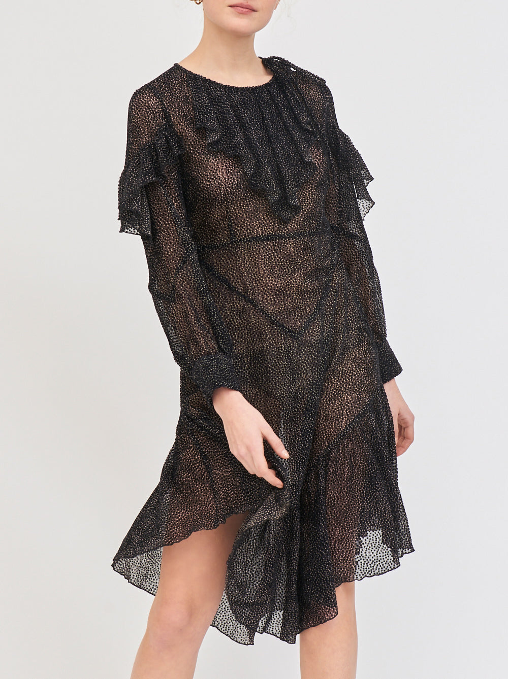 Vestido Volante Lunares Pita