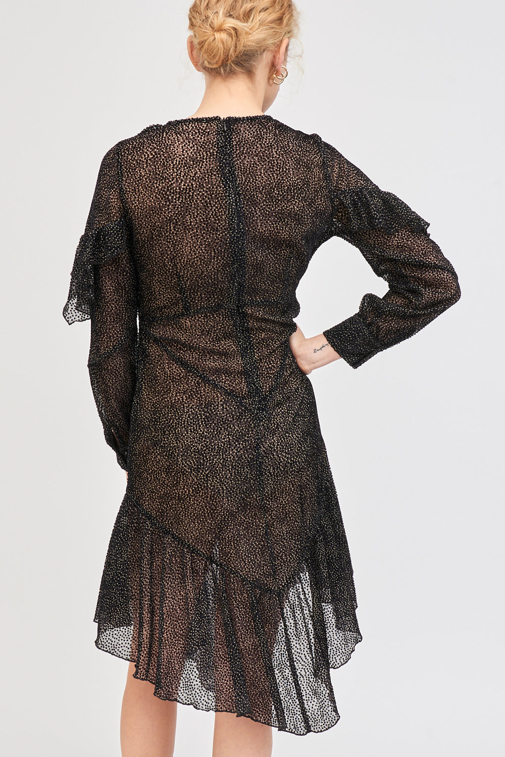 Vestido Volante Lunares Pita