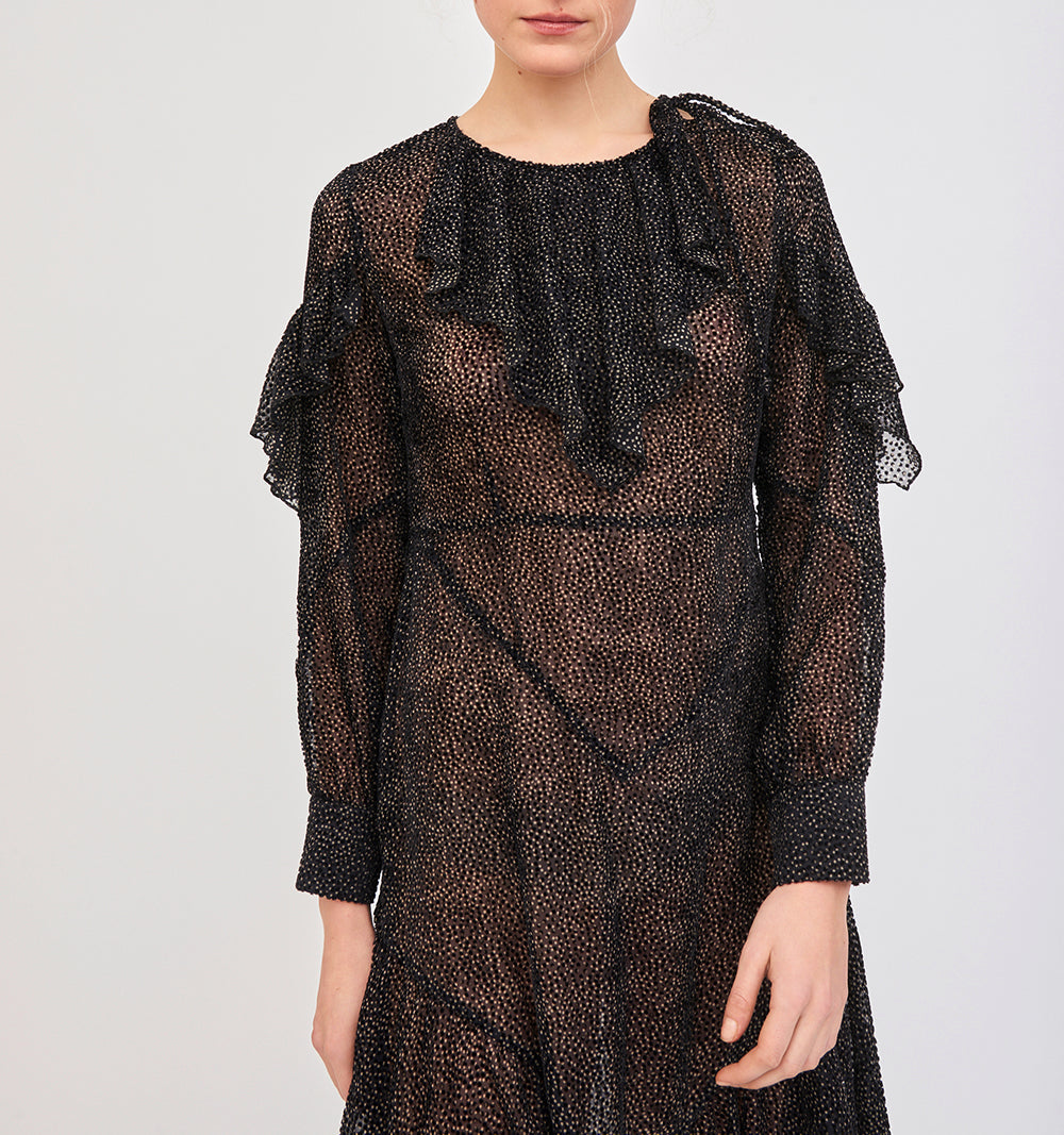 Vestido Volante Lunares Pita