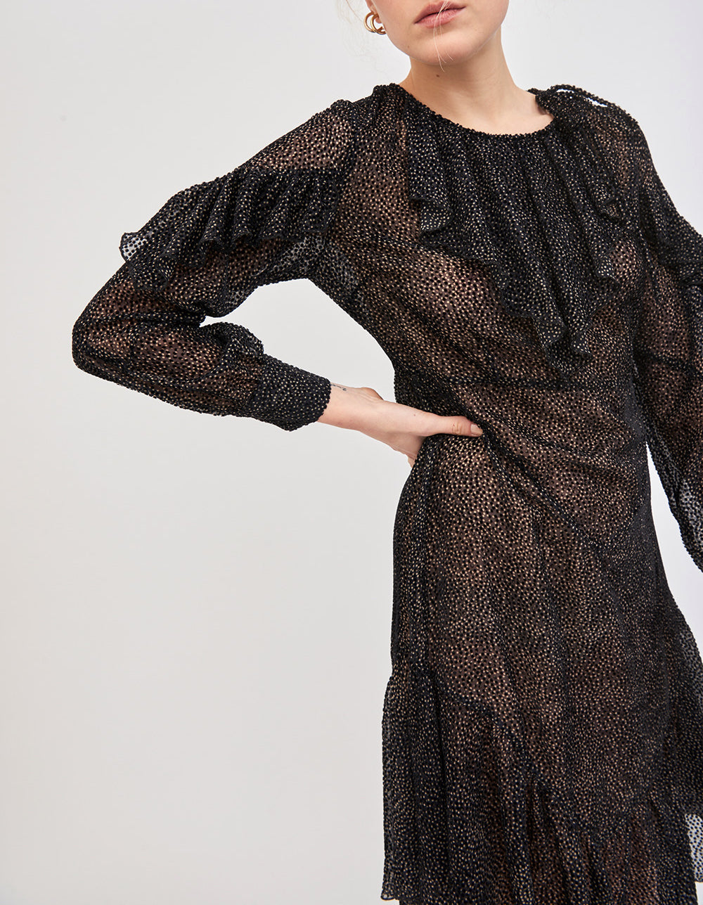 Vestido Volante Lunares Pita