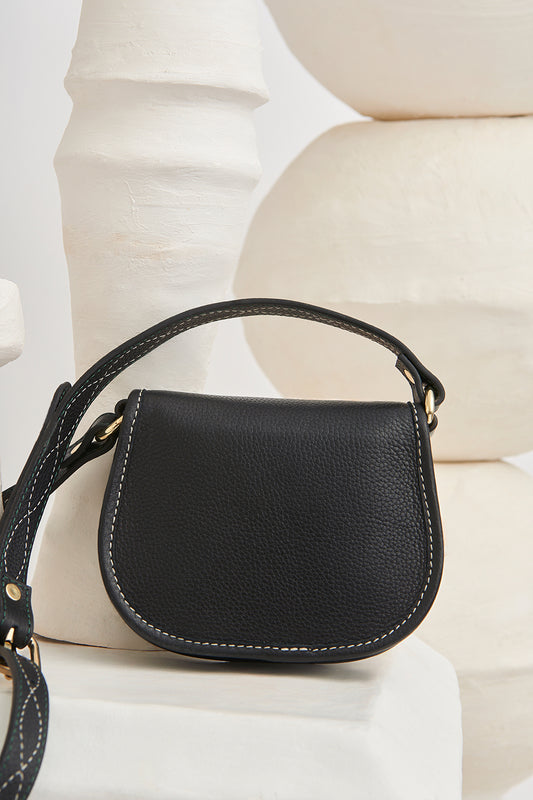 Mini-sac bandoulière en cuir Tyria