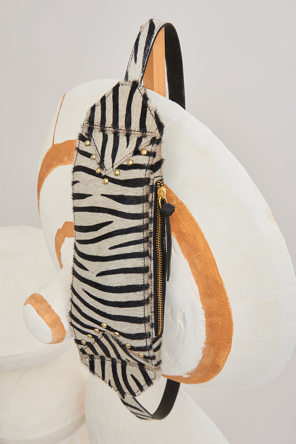 Sac banane en cuir imprimé West