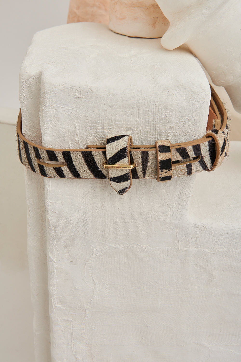 Ceinture en cuir imprimé West