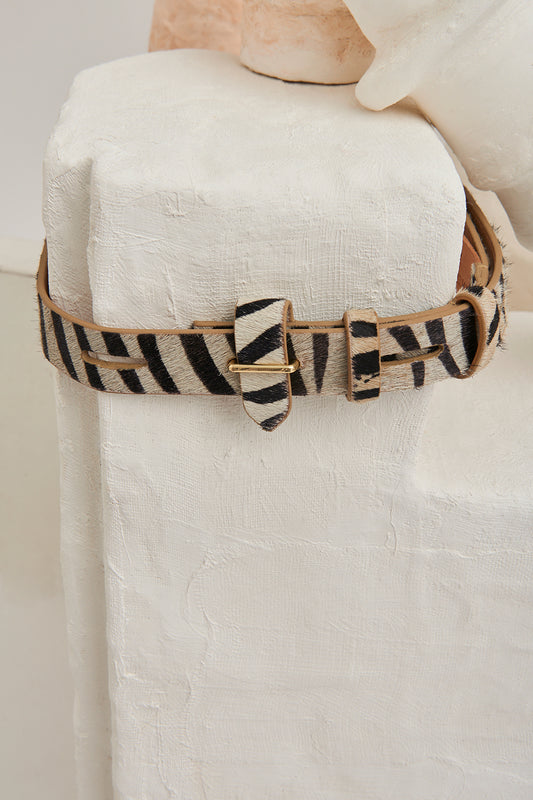 Ceinture en cuir imprimé West