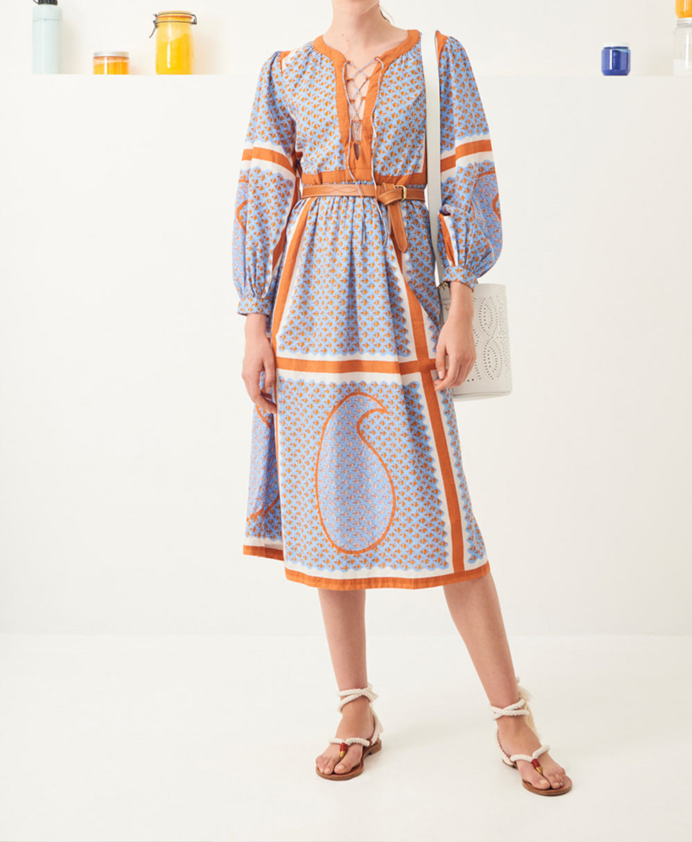 Mid-length cotton dress Gisele