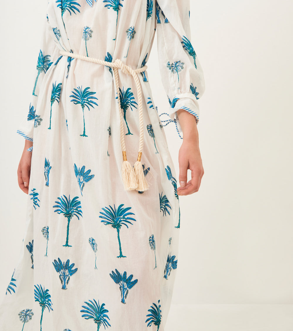 Palmy fluid maxi dress