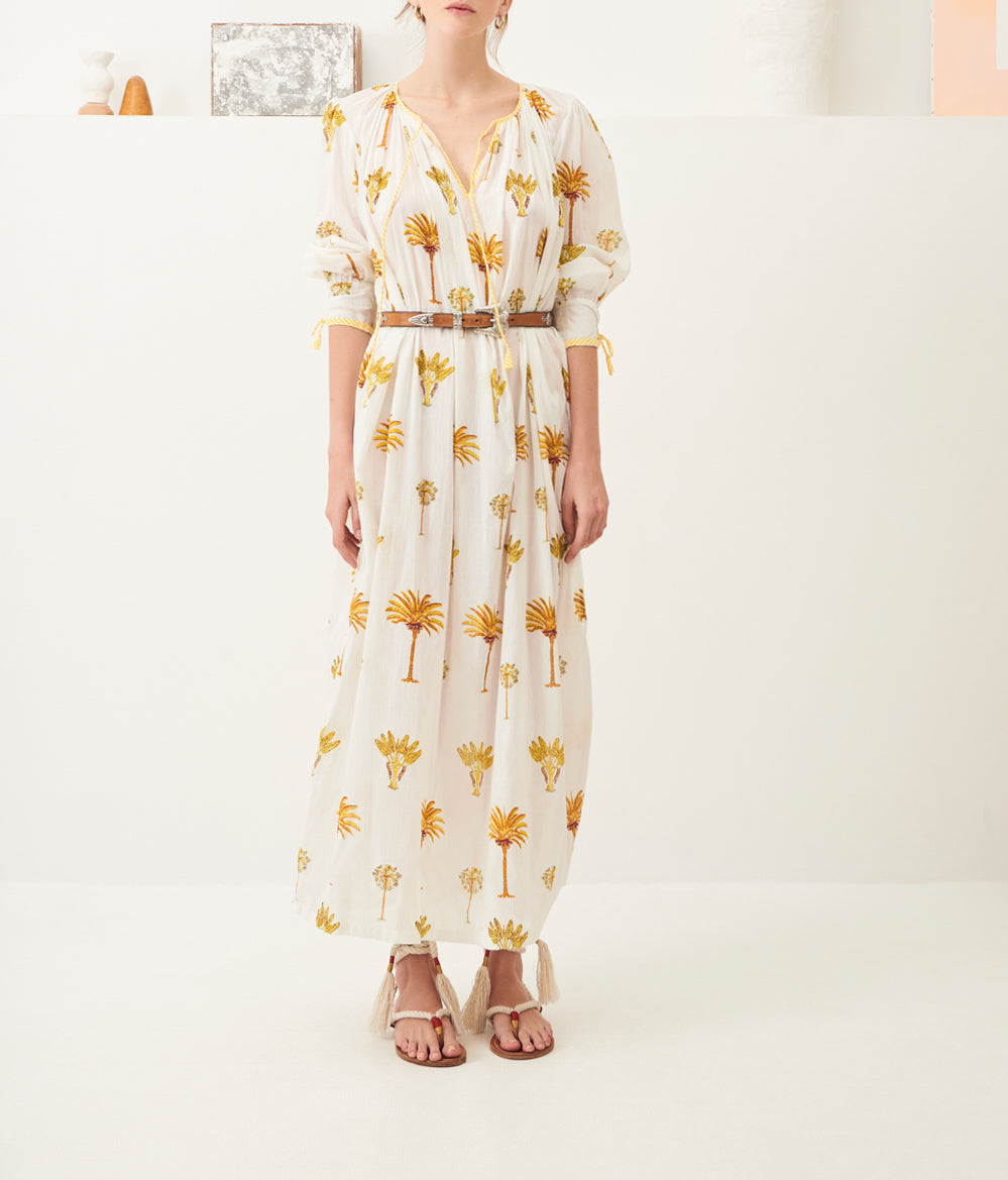 Antik batik palm dress top
