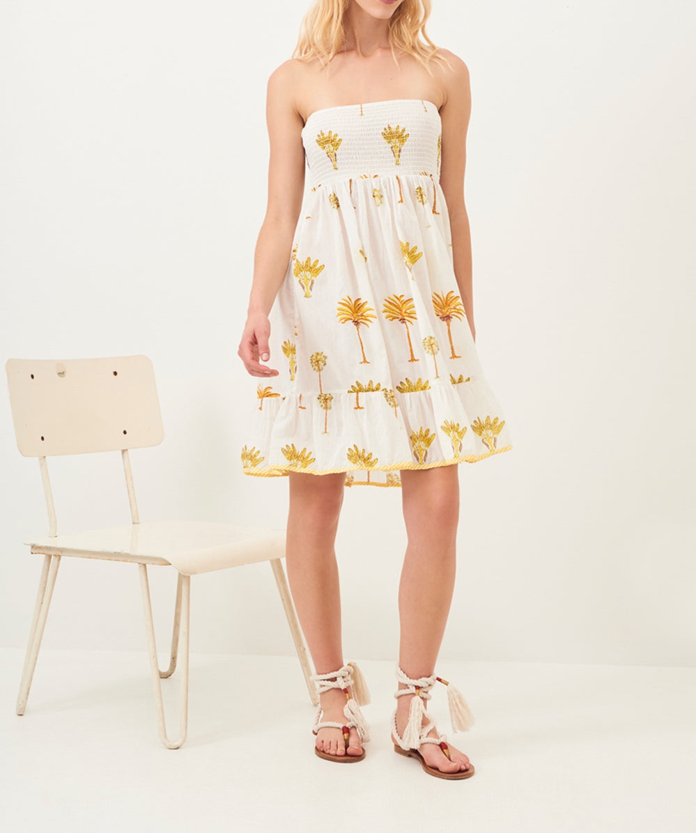 Robe bustier fluide Palmy