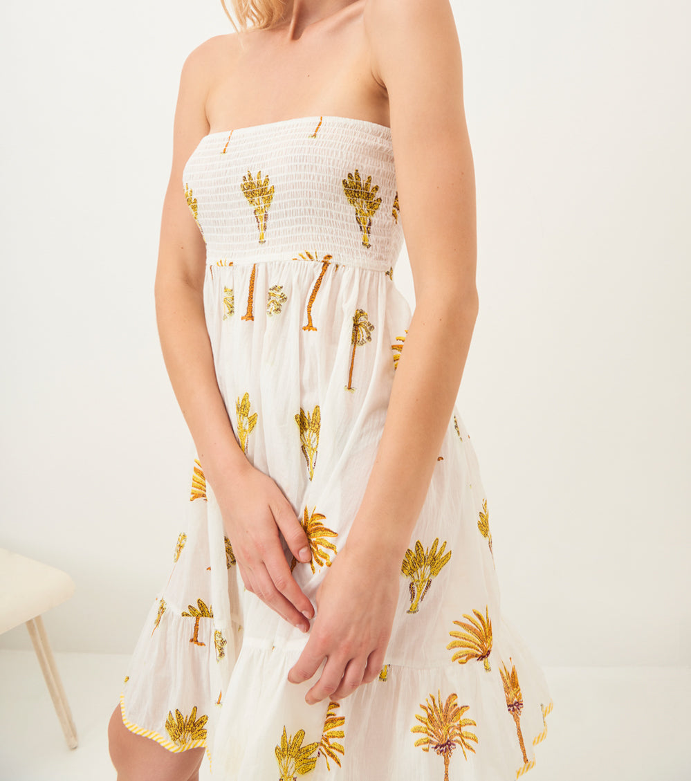 Robe bustier fluide Palmy