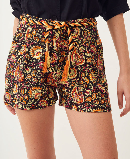 Chérie printed cotton shorts