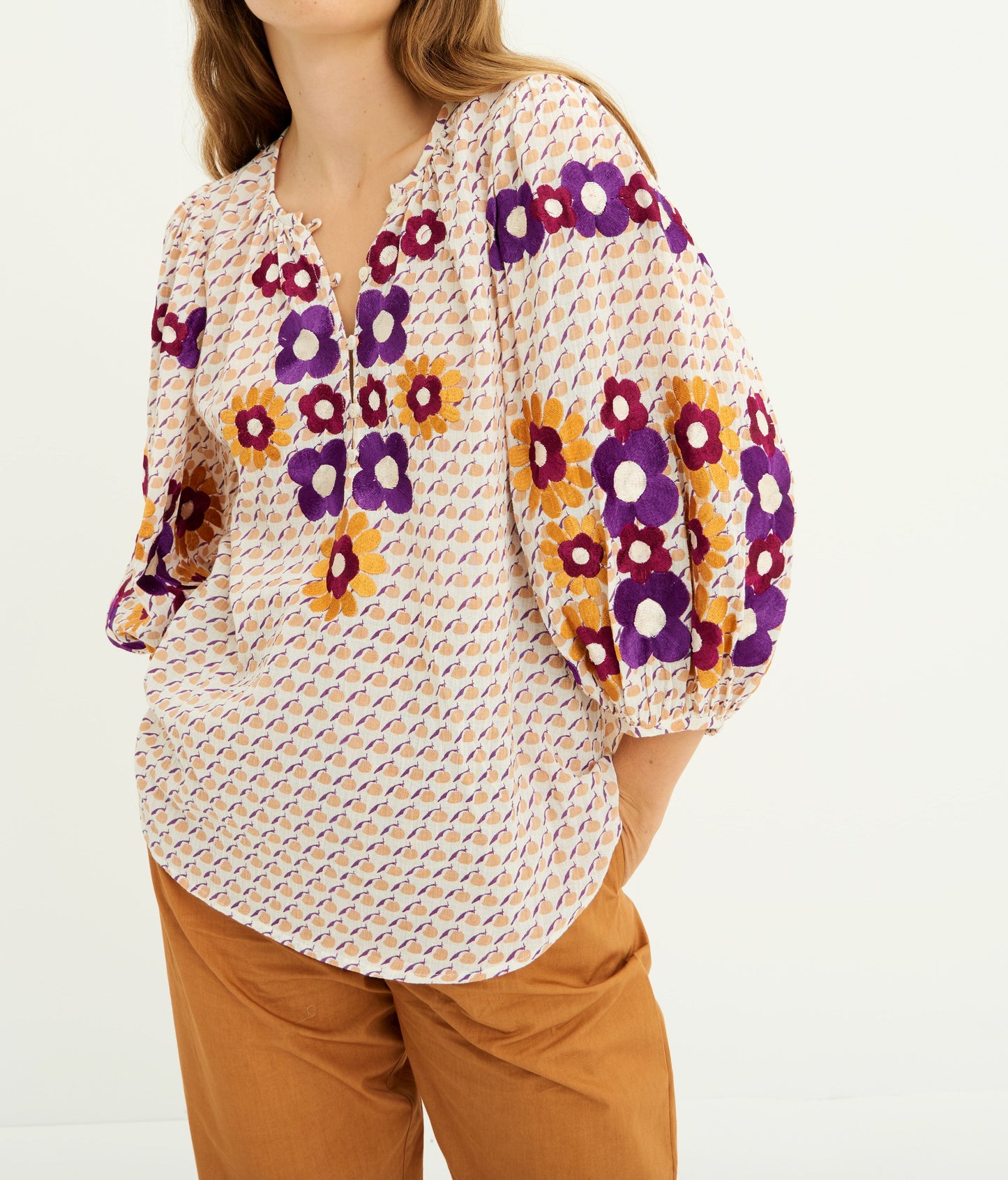 Apoline embroidered blouse