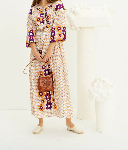 Mini sac en cuir embossé Janis