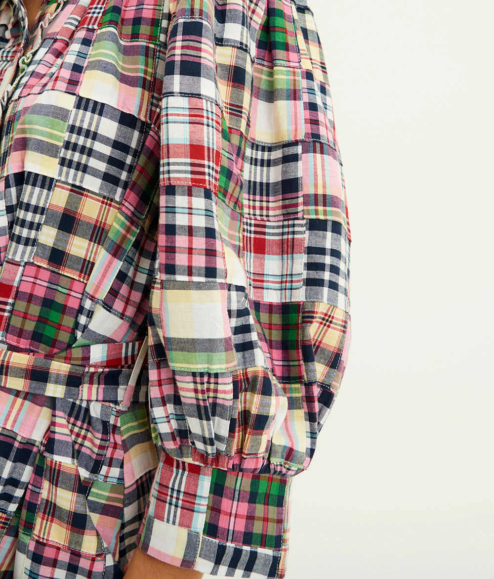 vestido largo Alama de patchwork