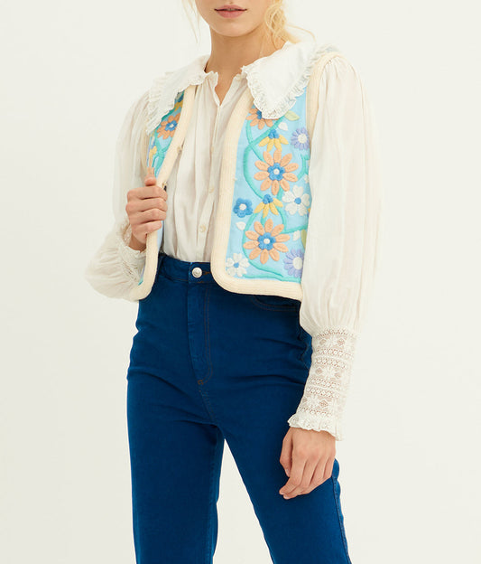 Gilet sans manches brodé Baltazar