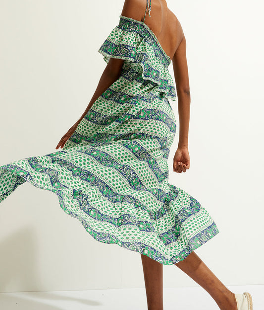 Robe longue asymétrique Austin