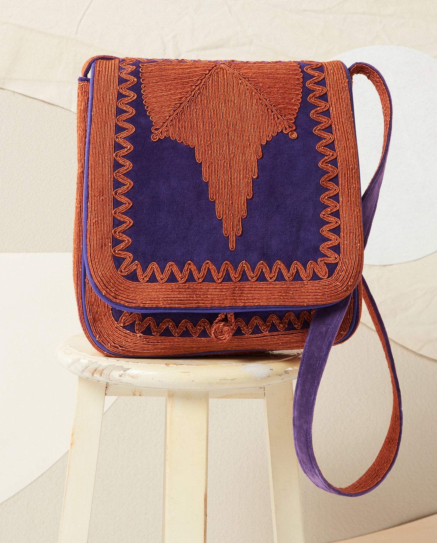 Besace en velours Hector