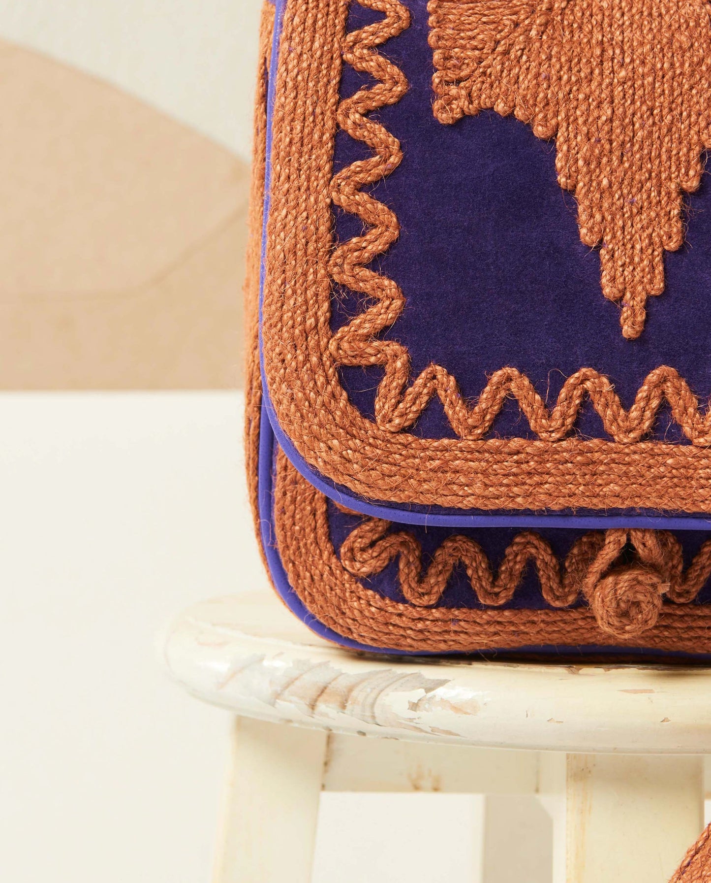 Petite besace en velours Hector