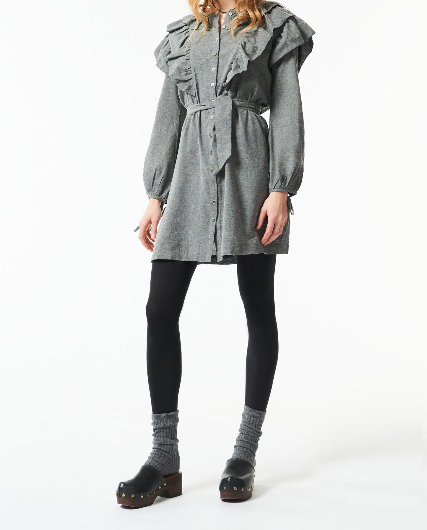 Robe courte à volants Lova