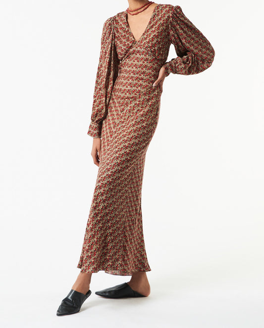 Robe longue imprimée Mireille