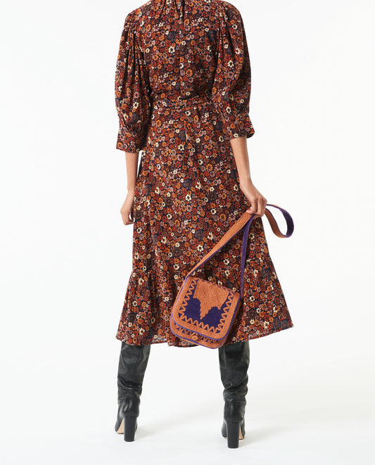 vestido largo Paoli estampado