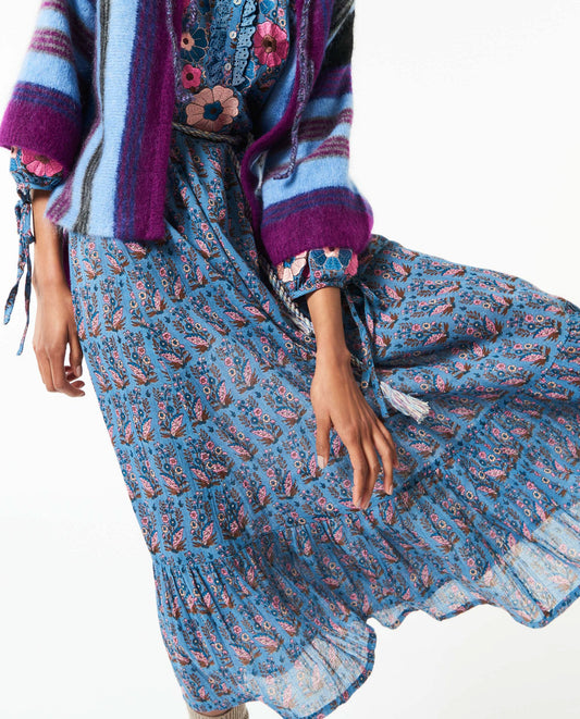 vestido largo Pauline bordado