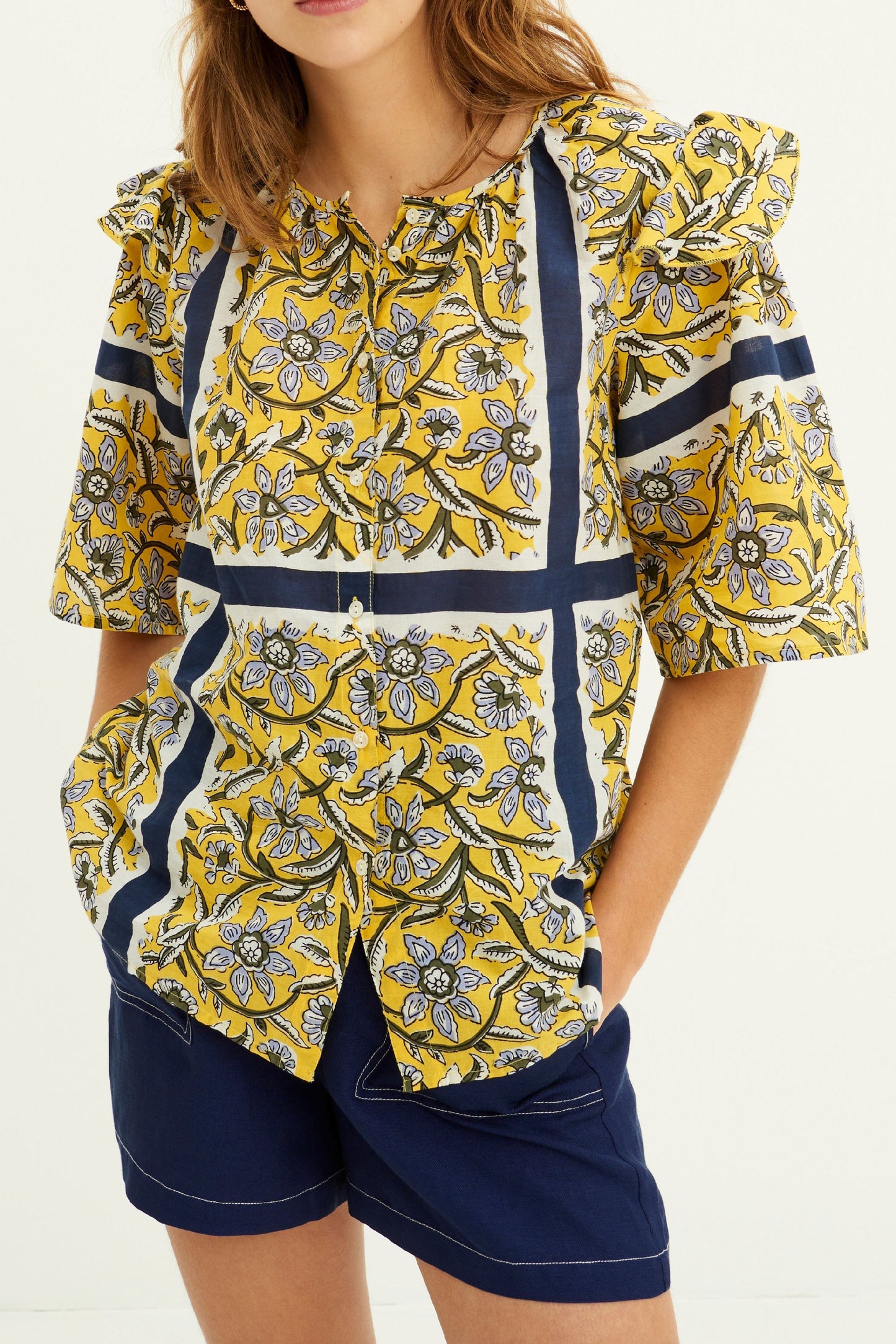 Blouse fluide imprimée Marius