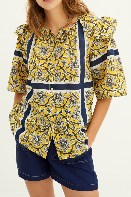 Blouse fluide imprimée Marius