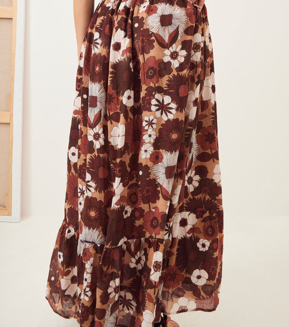 Robe longue dos nu Lorette