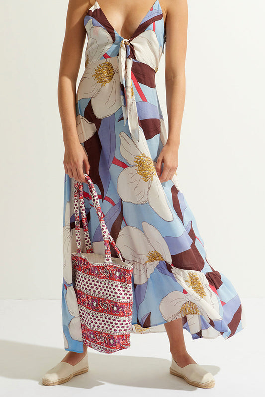 Robe longue à bretelles Miami