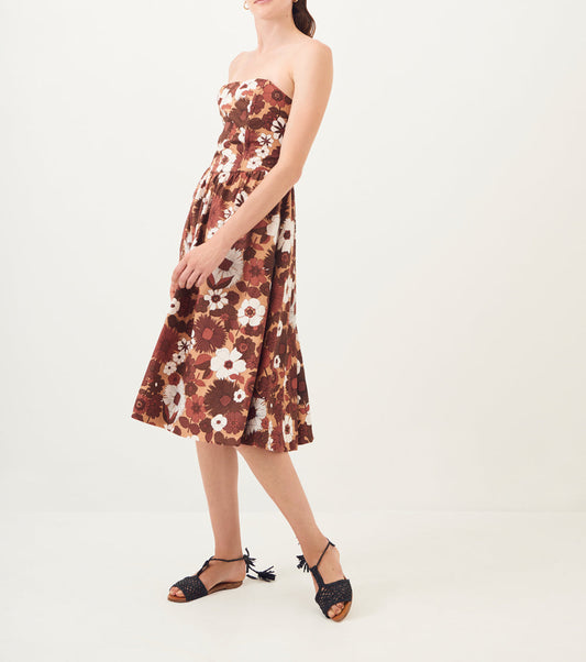 Robe bustier midi Lorette