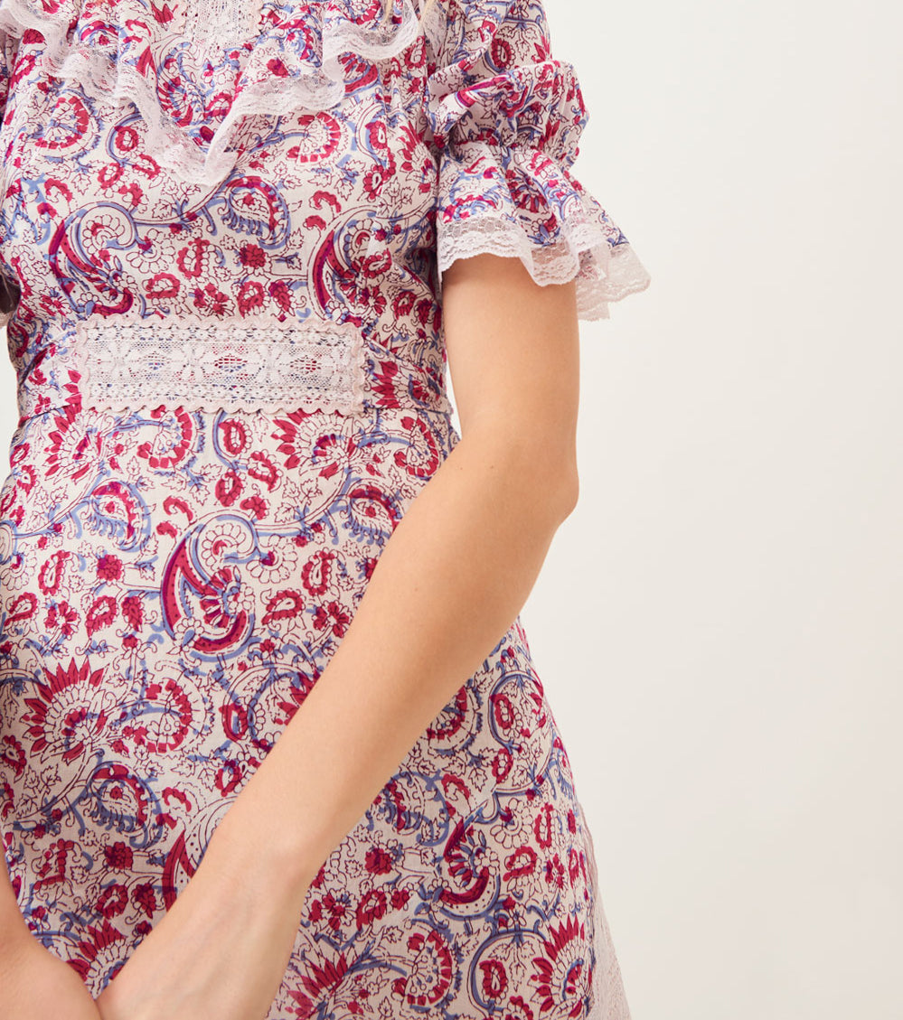 Robe longue dentelle Cherie