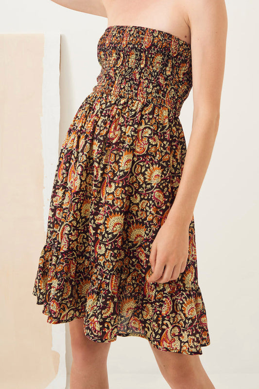 Robe bustier imprimée Chérie