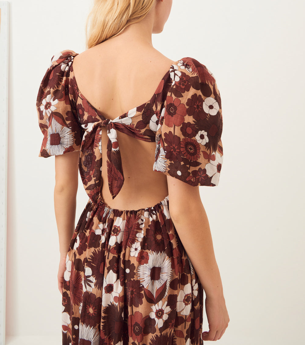 Robe longue dos nu Lorette
