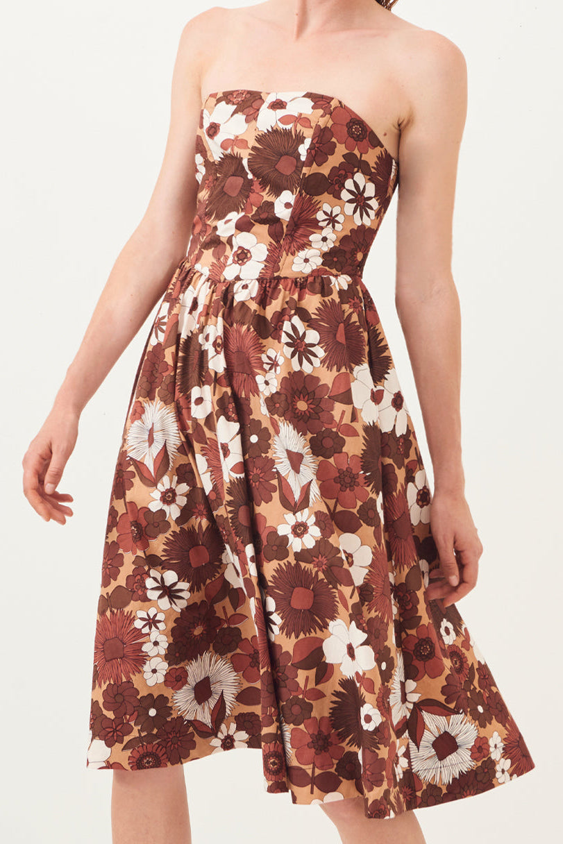 Robe bustier midi Lorette