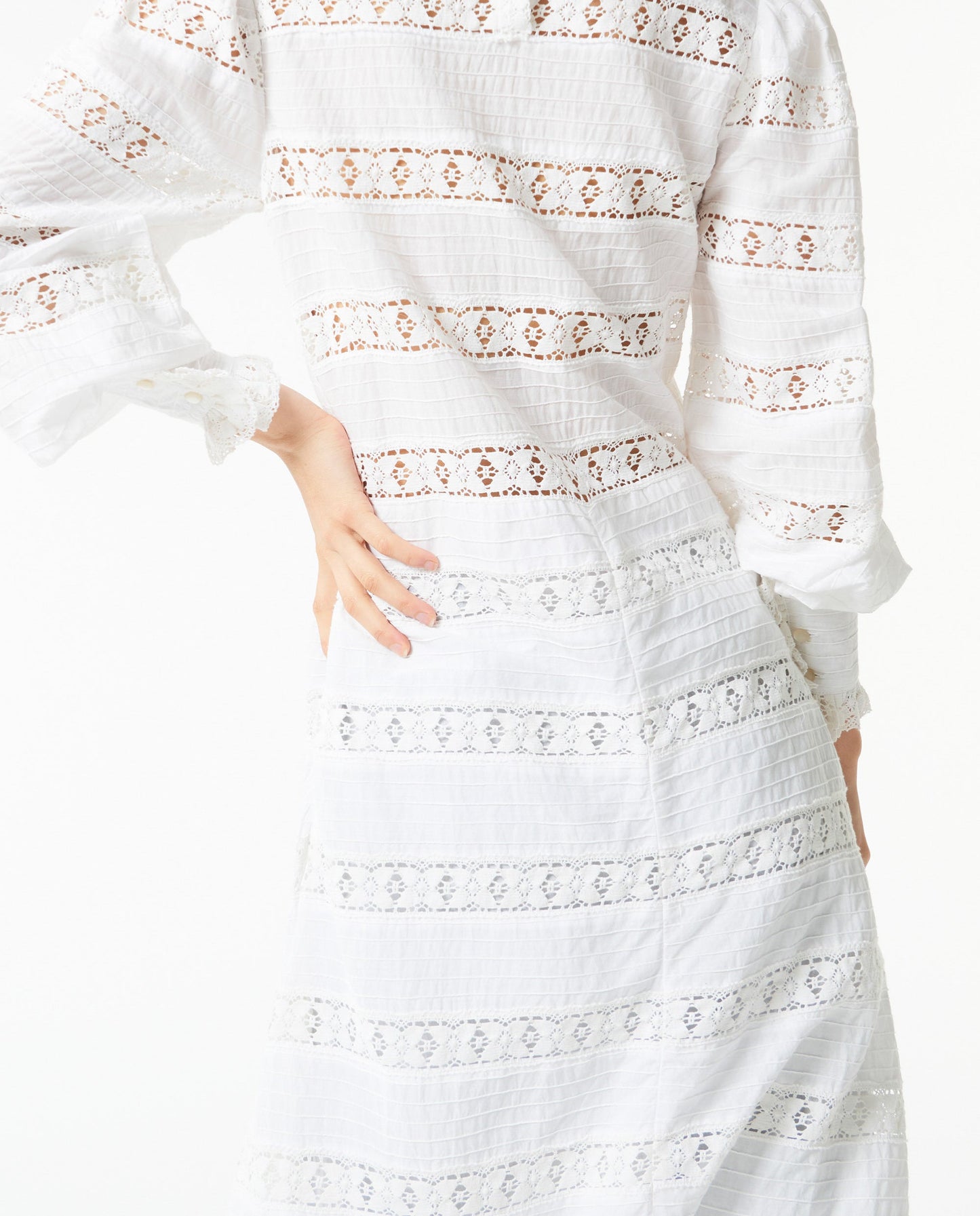 Robe longue à dentelle Armande