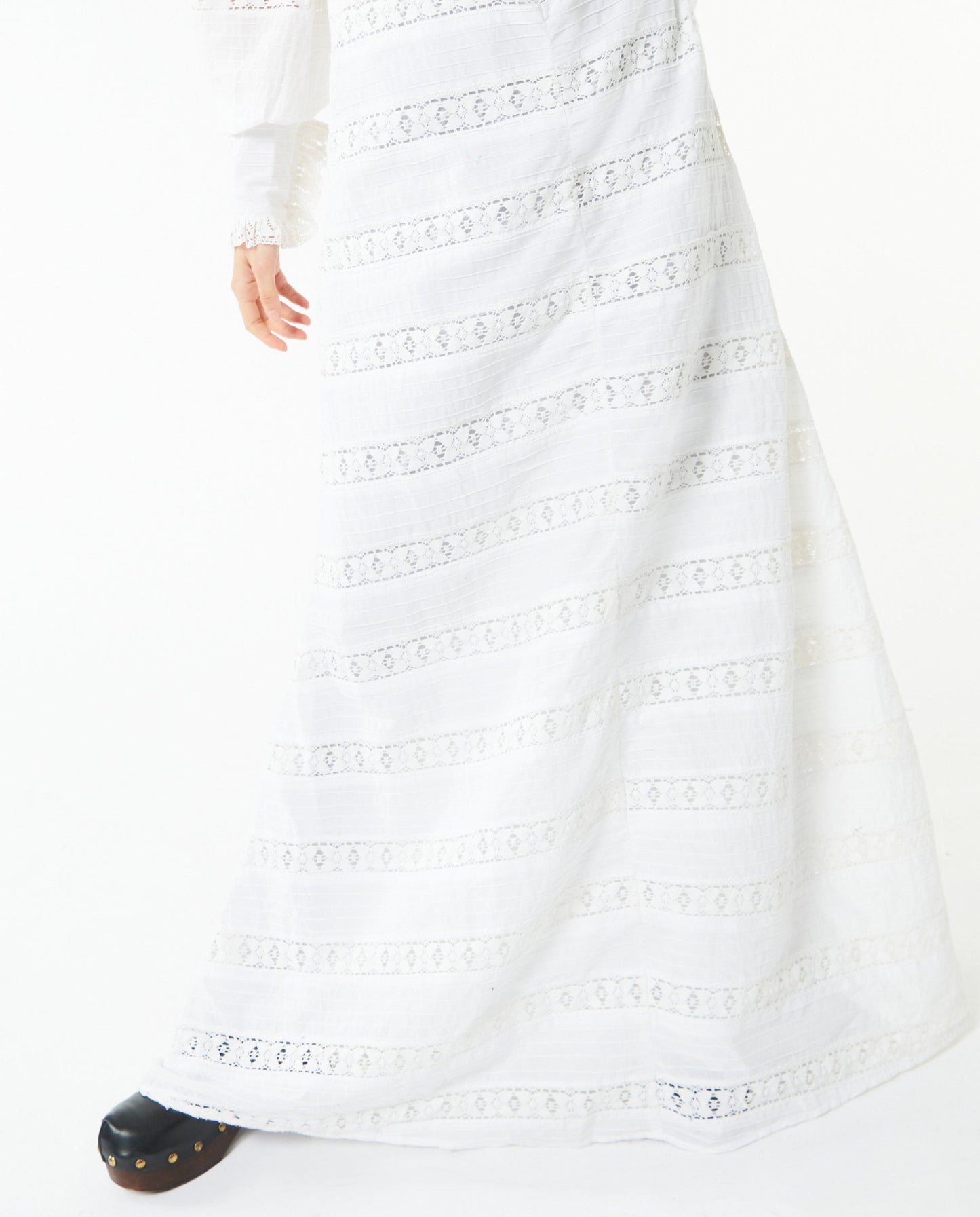 Robe longue à dentelle Armande