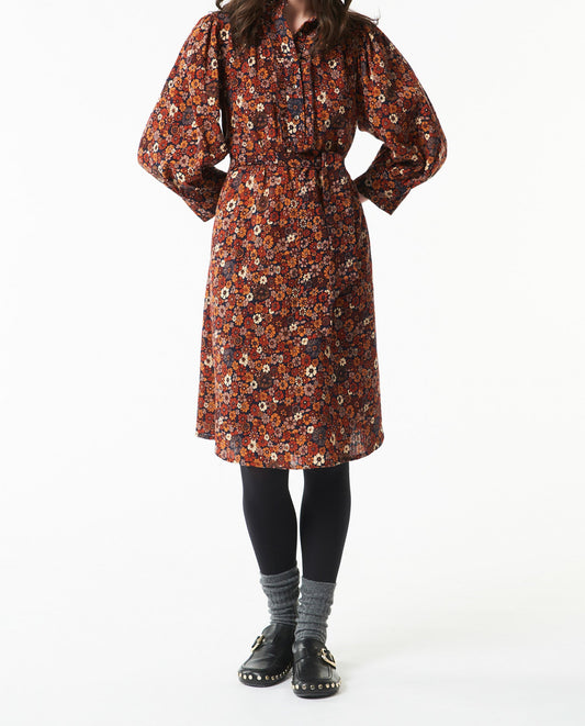 vestido midi Paoli estampado