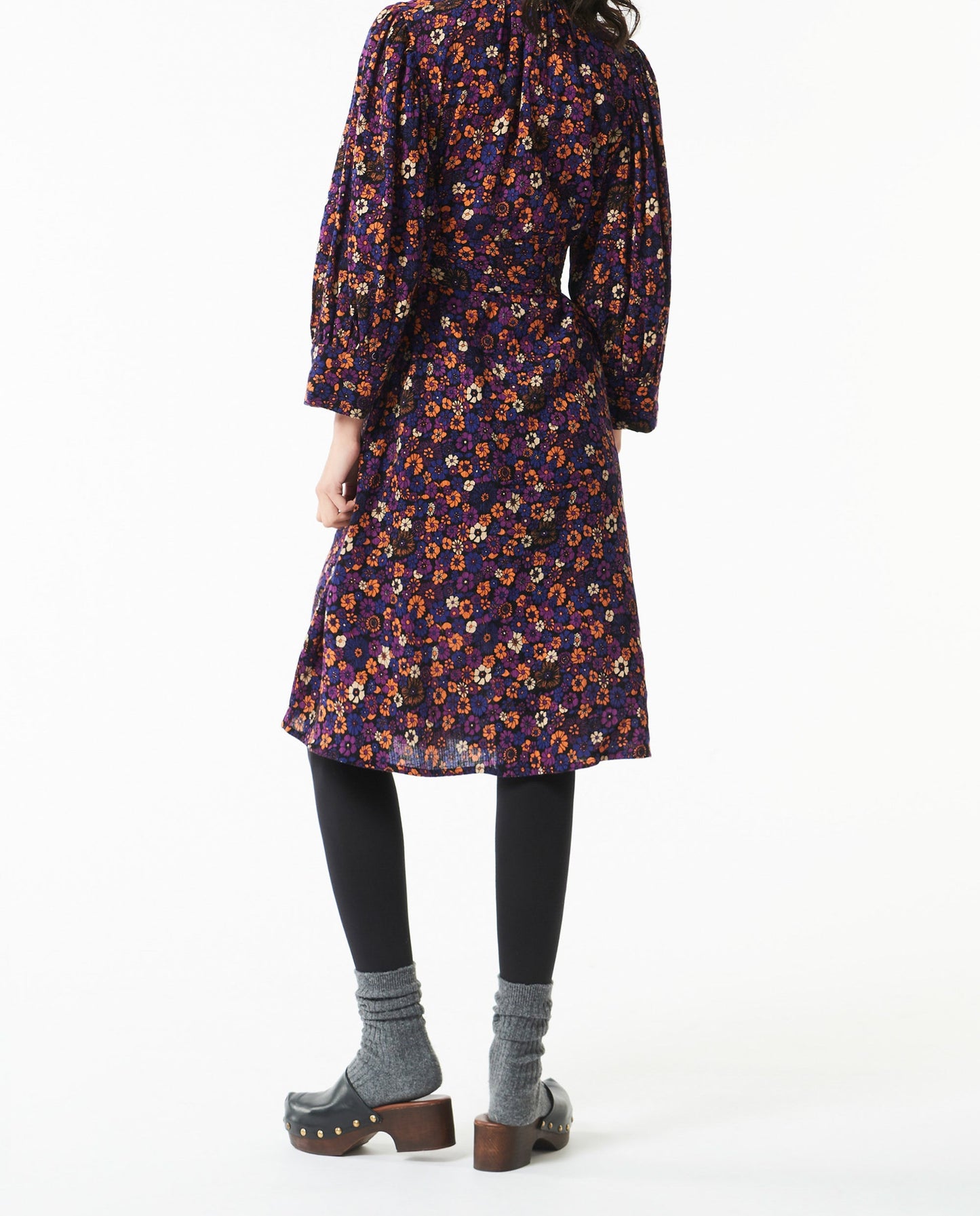 vestido midi Paoli estampado