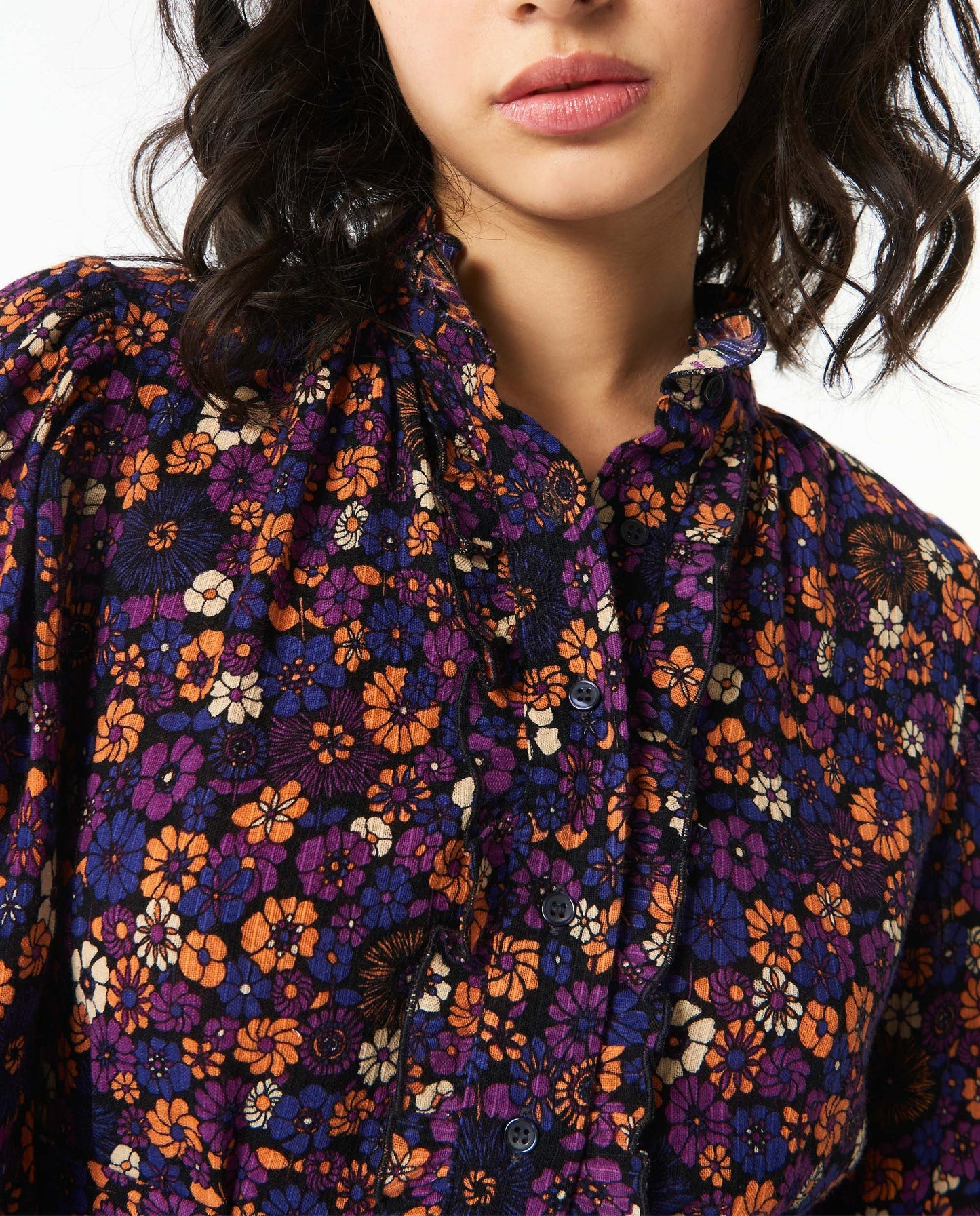 vestido midi Paoli estampado