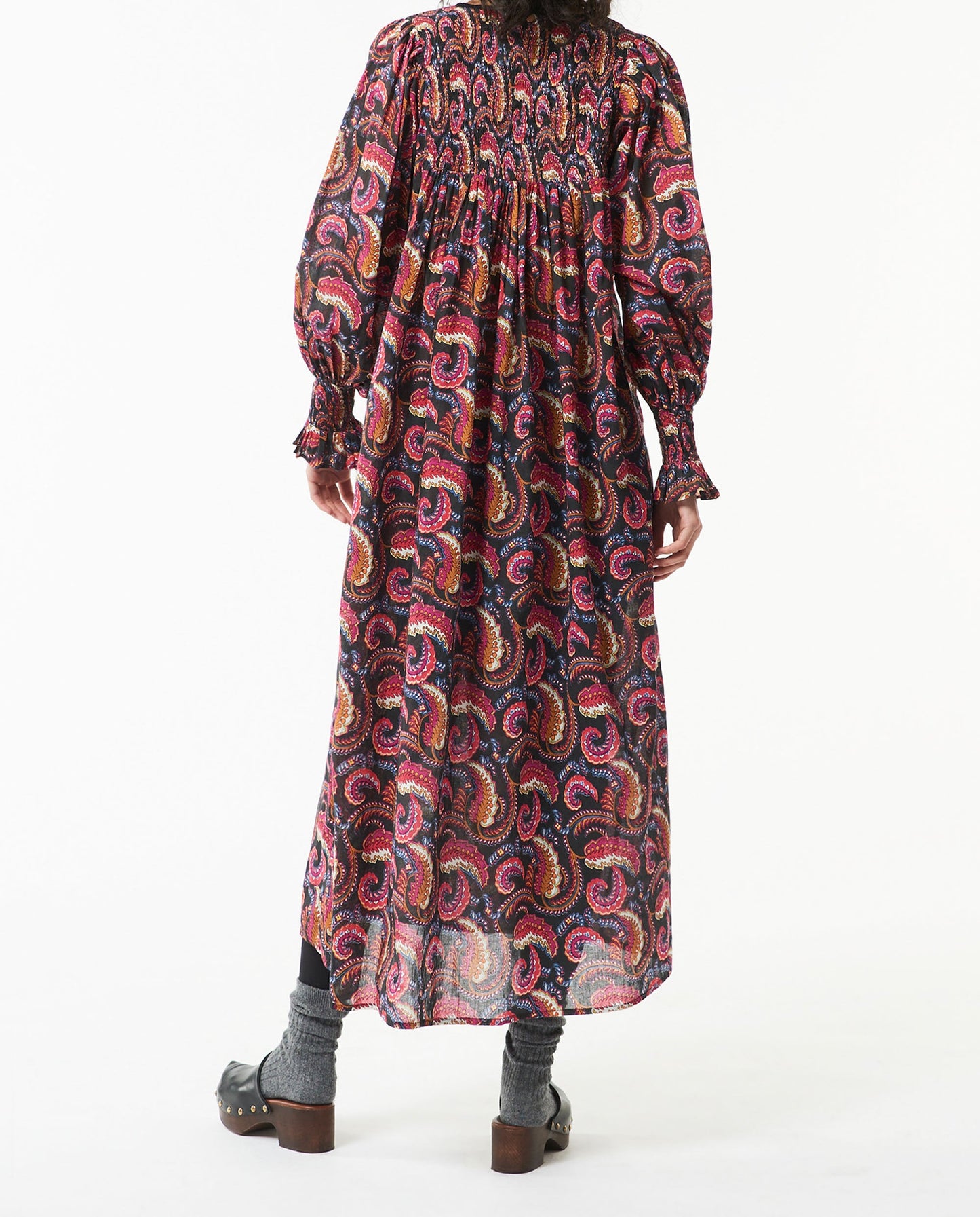Piotr long printed dress