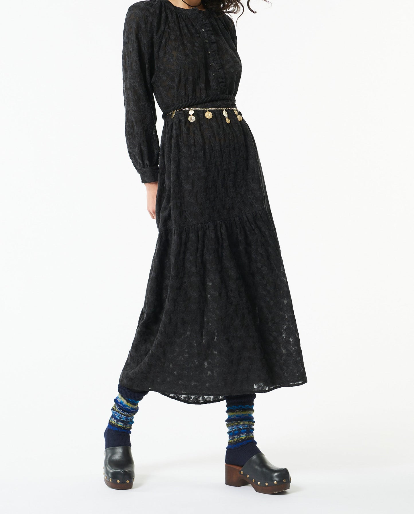 Tila embroidered long dress