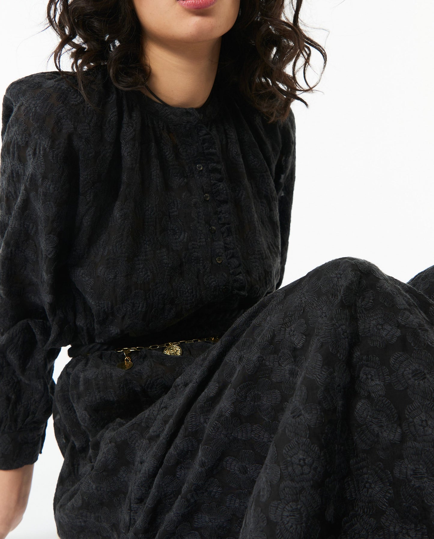 Tila embroidered long dress